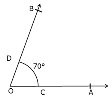 70 Degree Angle Triangle